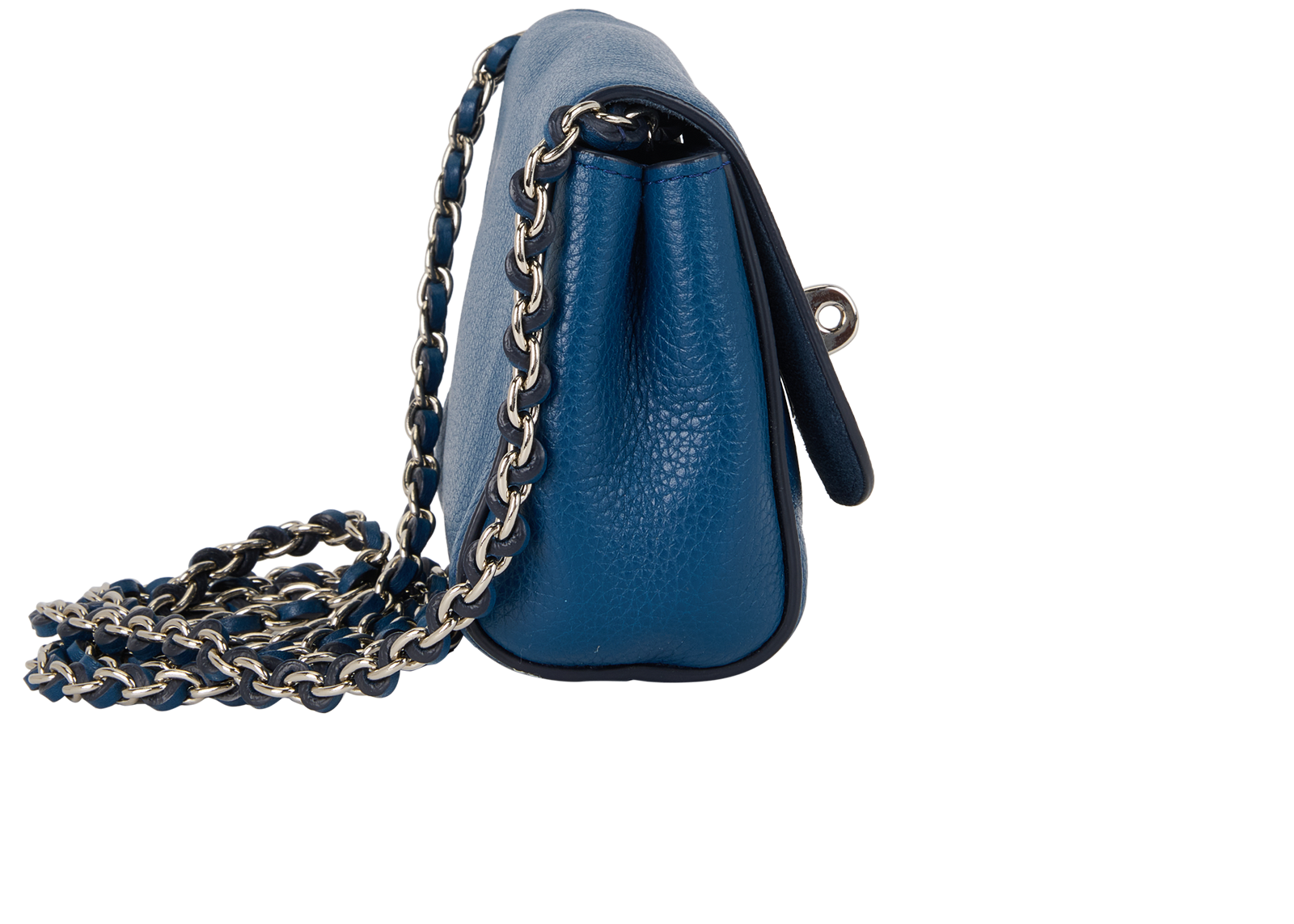 Mini Lily, &pound;350, Handbags, Blue, Leather, Side view